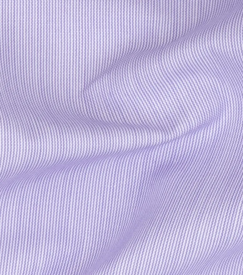 Chemise en fil-à-fil uni mauve facile à repasser