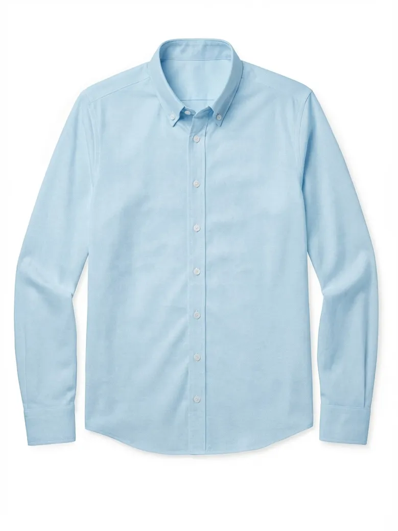 Chemise en Oxford uni bleu