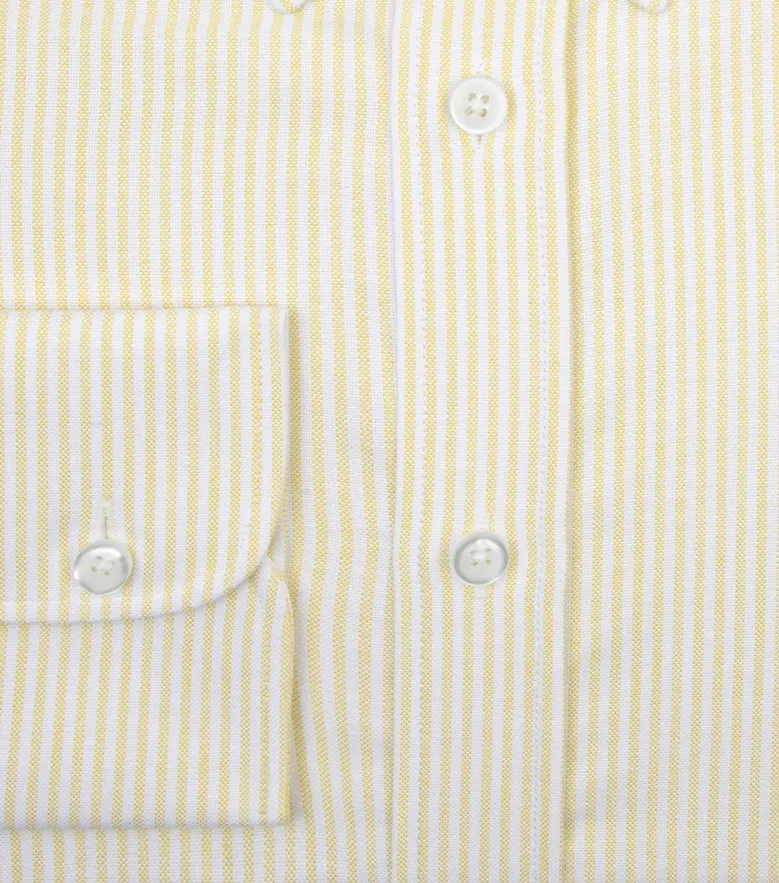 Chemise en Oxford à rayures Jaune